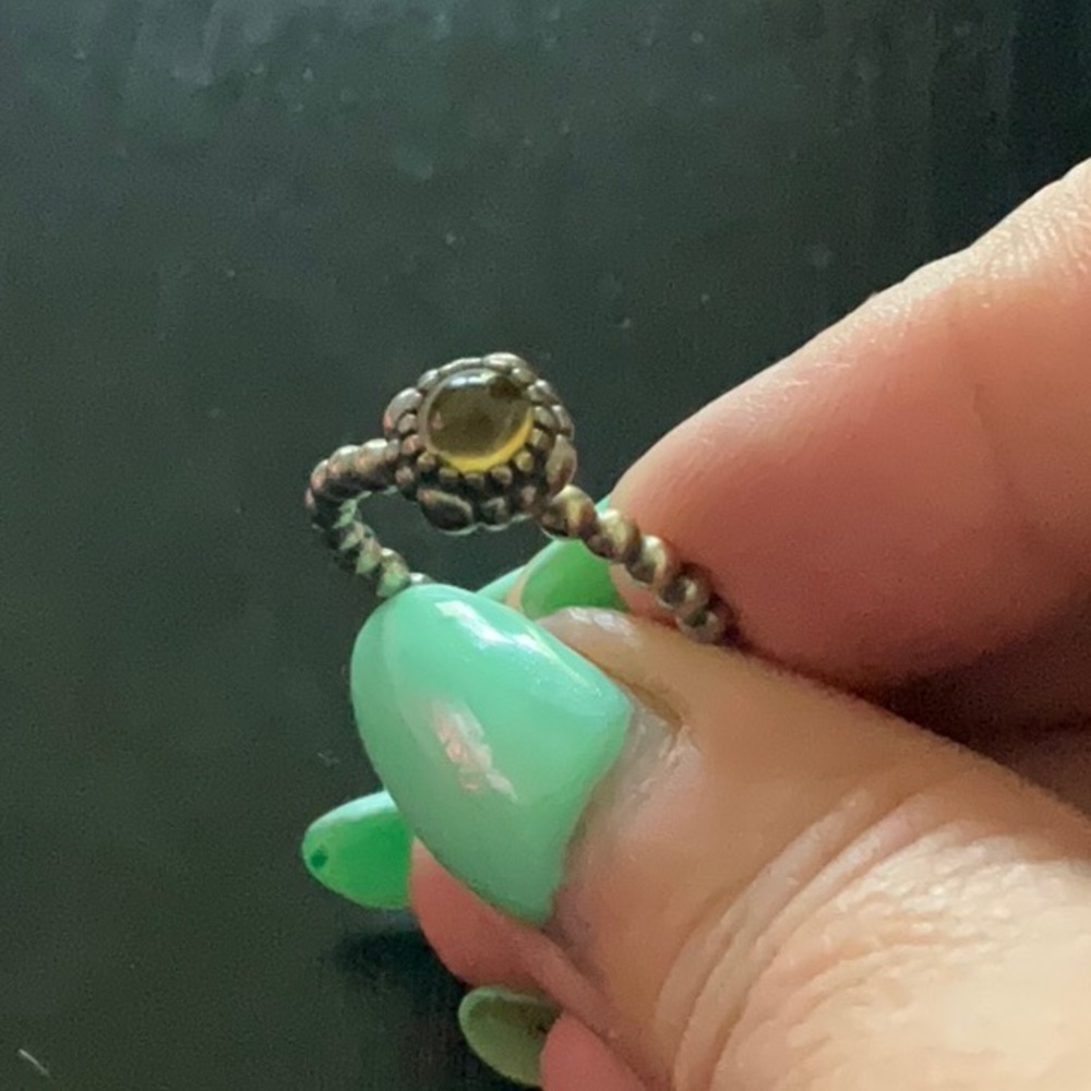 Pandora Gold and Yellow Ring Elegant Jewelry